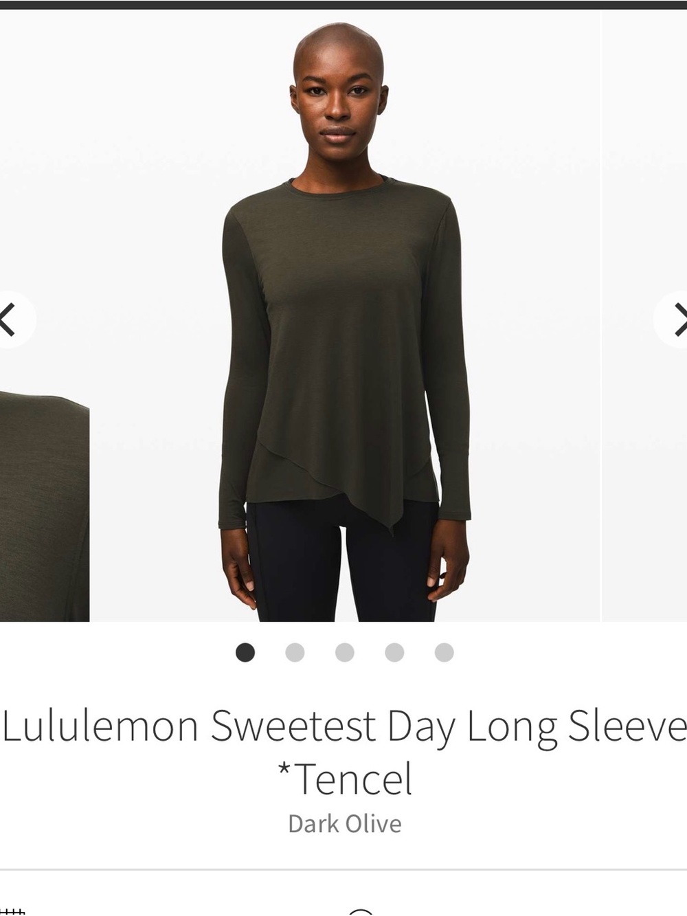 Lululemon Sweetest Day Long Sleeve *Tencel